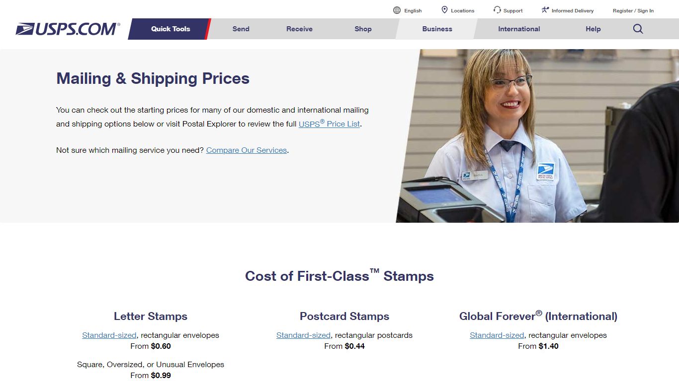 Postage Rates & Prices | USPS